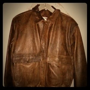 1980's Aeropostale Learher Bomber Jacket